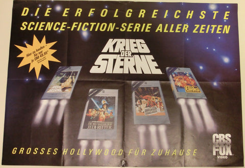 Krieg der Sterne VHS Werbeplakat