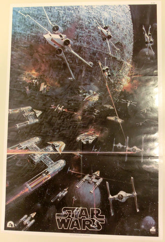 Star Wars Kampfszene am Todesstern - LP - Poster