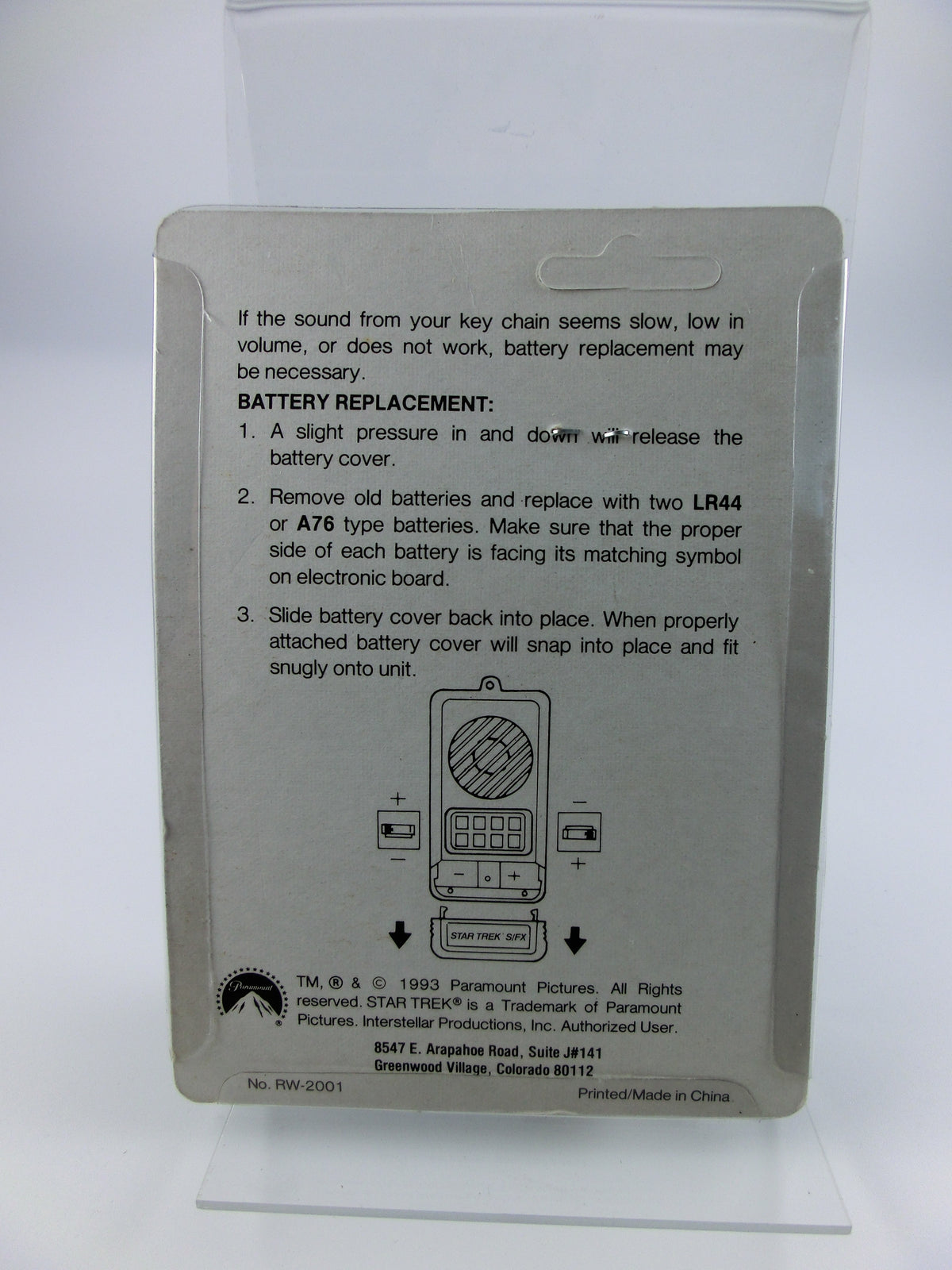 8 Geräusche Classic Star Trek - Schlüsselanhänger