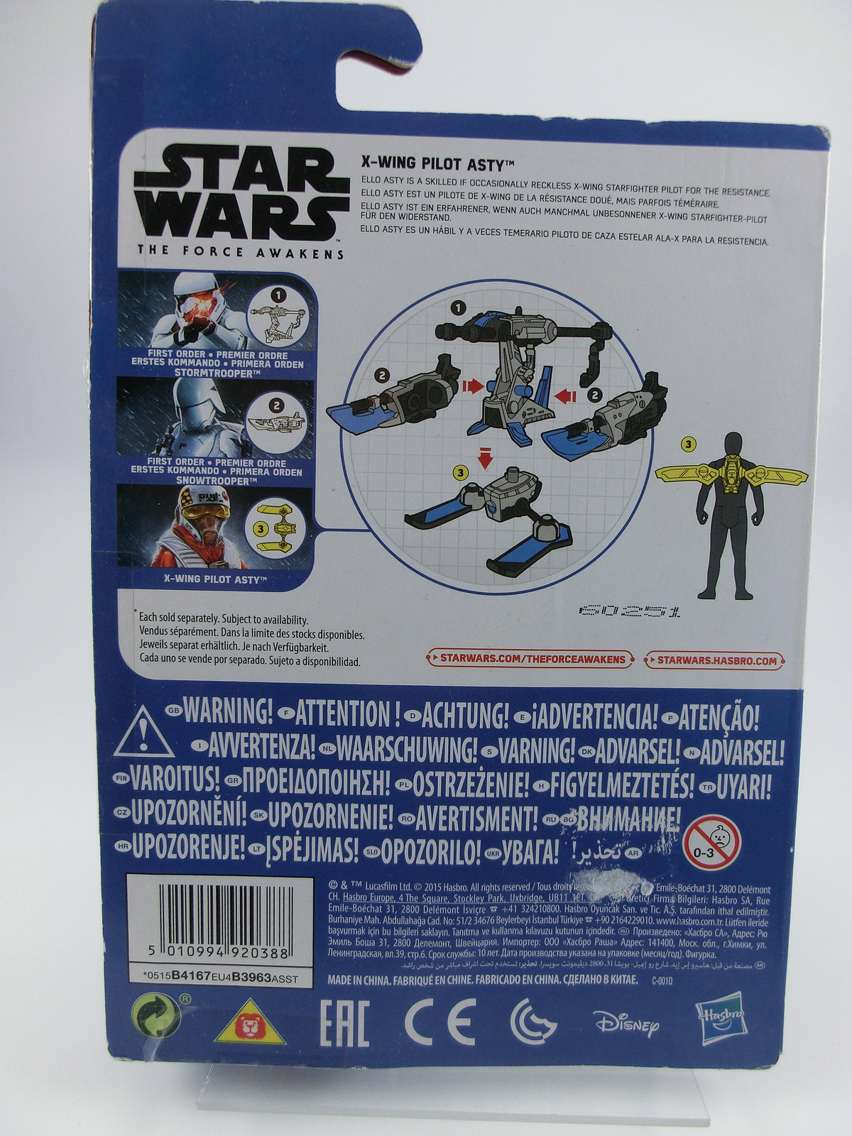X-Wing Pilot Asty 10 cm Action Figur The Force Awakens