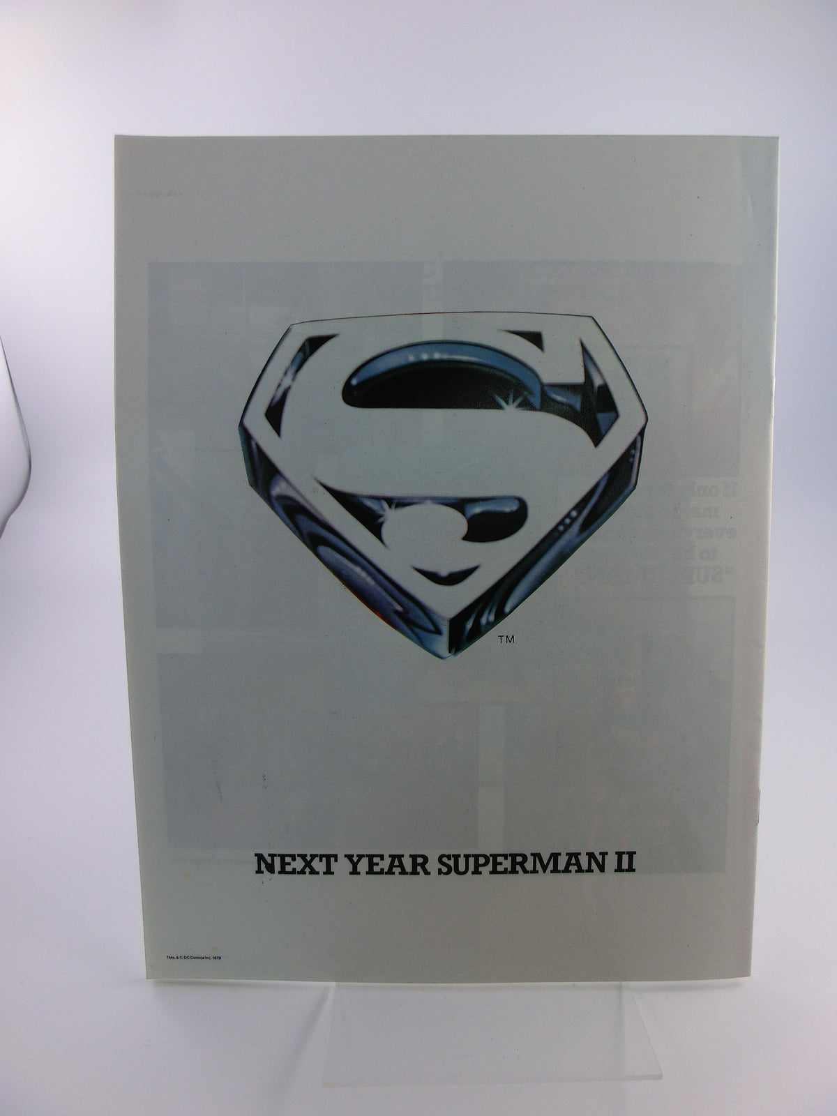 Superman-The Movie  Filmprogramm, Souvernir Magazin british