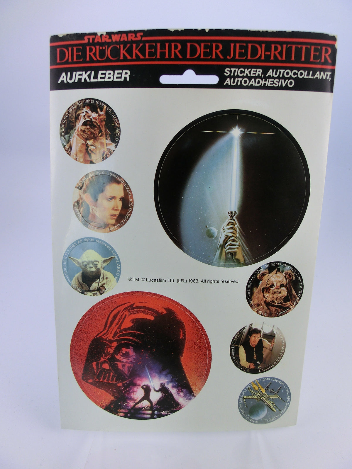 Rückkehr der Jedi-Ritter Sticker / Aufkleber - Set 1983)