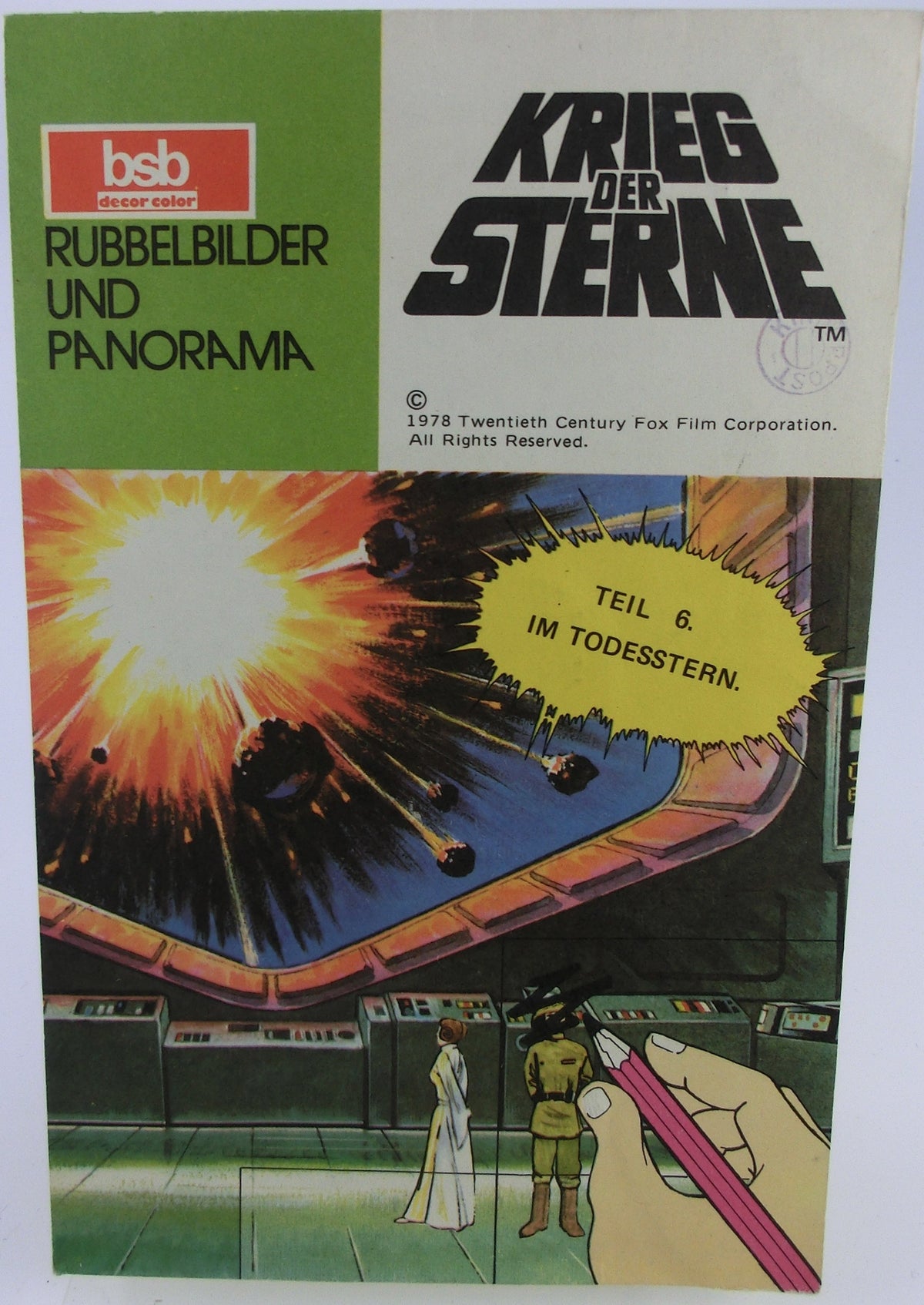 Krieg der Sterne Rubbelbilder/Panorama Teil 6