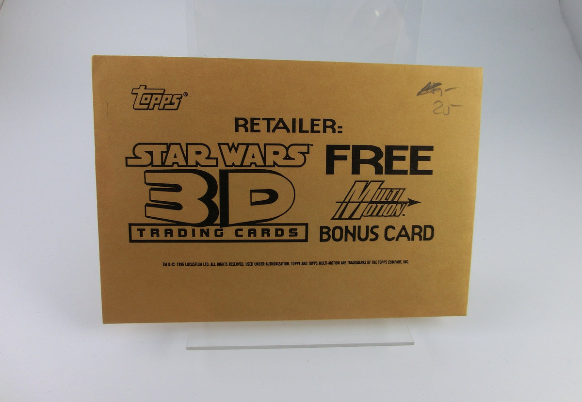 Star Wars 3D Trading Card - free Retailer Bonus Card Topps