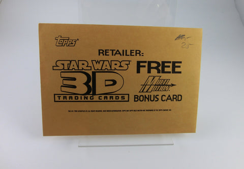 Star Wars 3D Trading Card - Retailer Bonus Card Topps