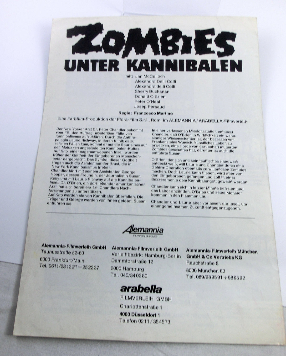 Zombies unter Kannibalen Werberatschlag