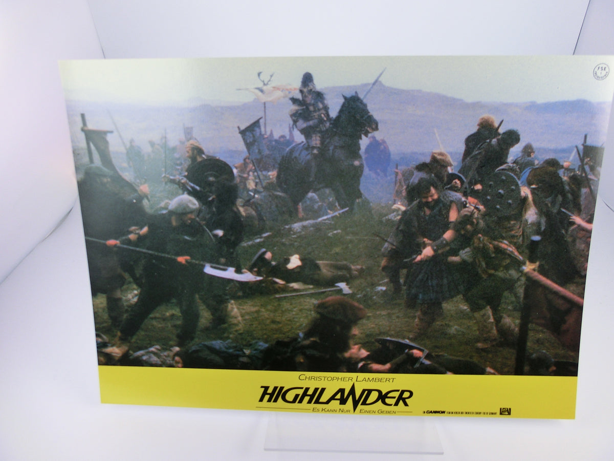 Highlander Aushangfoto Satz (16) Lobbycard  27 x 21 cm.