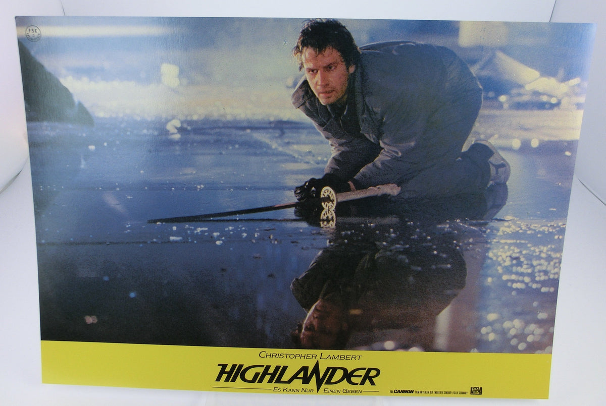 Highlander Aushangfoto Satz (16) Lobbycard  27 x 21 cm.