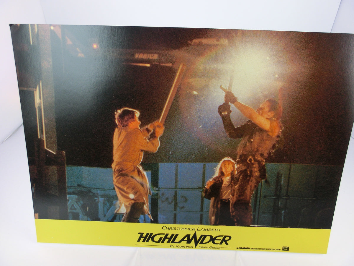 Highlander Aushangfoto Satz (16) Lobbycard  27 x 21 cm.