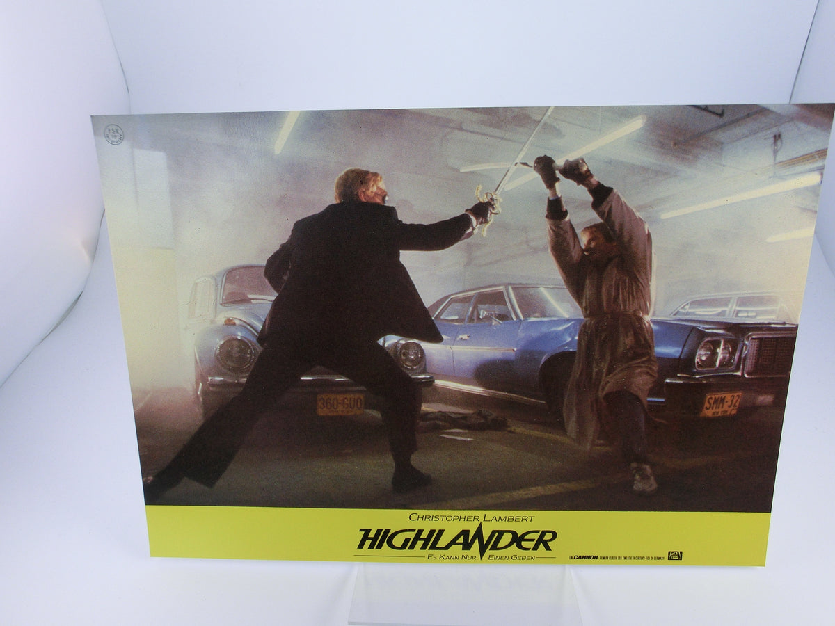 Highlander Aushangfoto Satz (16) Lobbycard  27 x 21 cm.