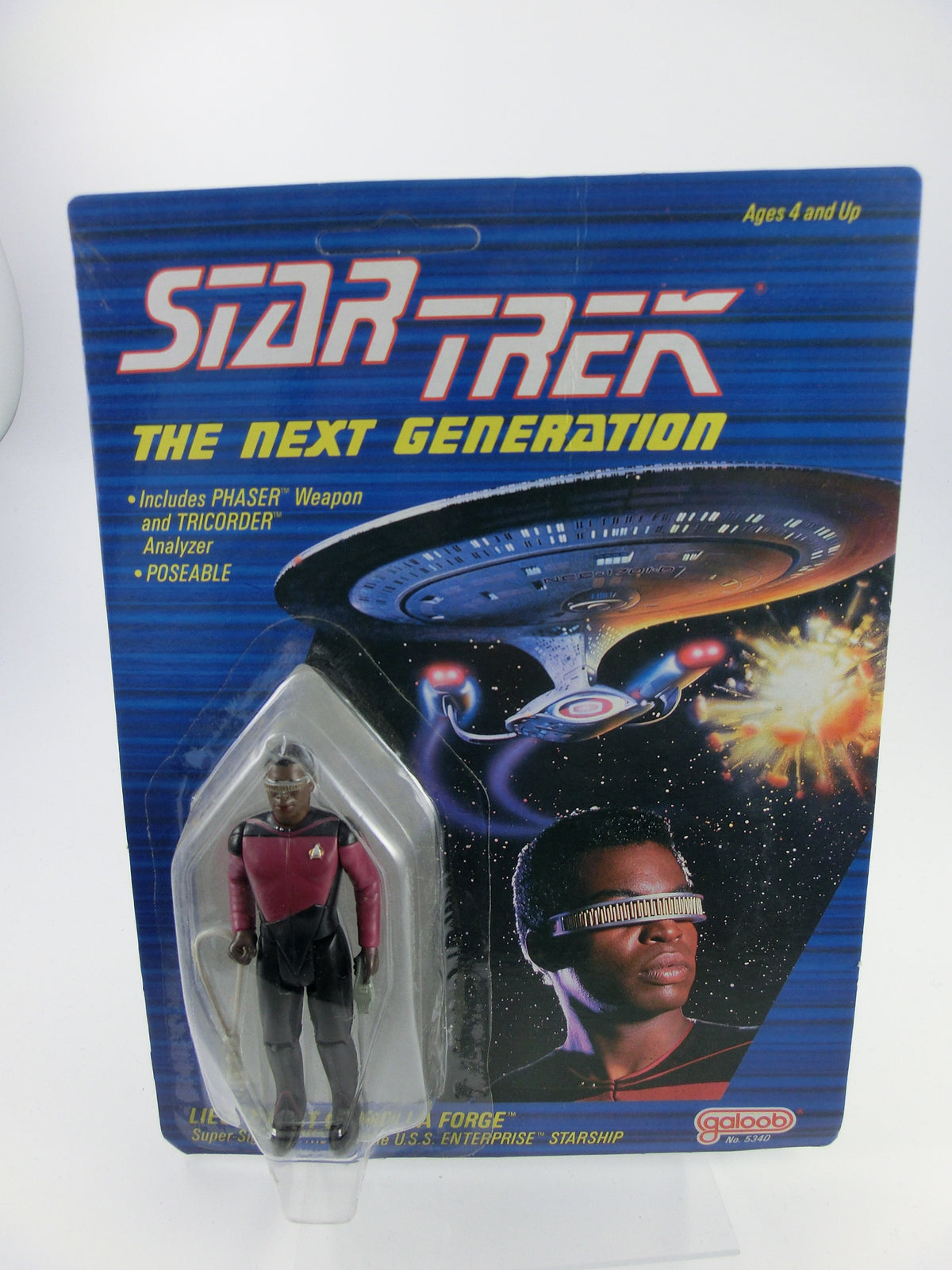 La Forge Star Trek Actionfigur 10 cm Galoob von 1988