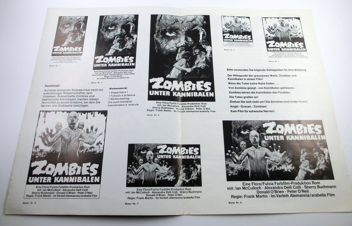 Zombies unter Kannibalen Werberatschlag 30 x 20 cm