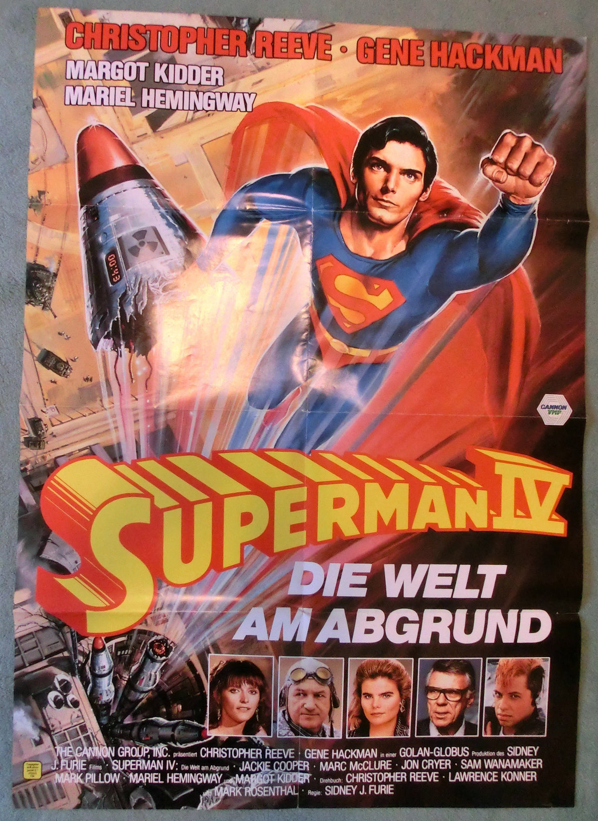 Superman IV Originalplakat A1 Doppelseitig!