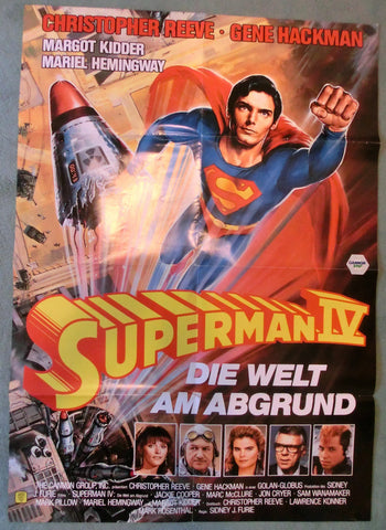 Superman IV Originalplakat A1 Doppelseitig!
