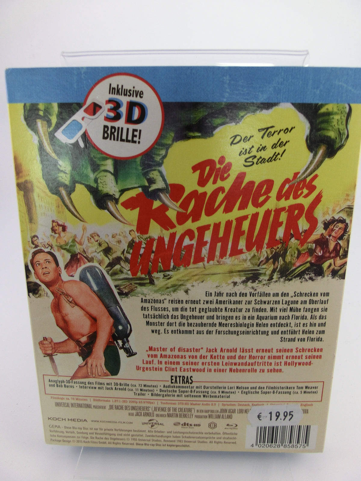Die Rache des Ungeheuers Blu-ray , mit 3D-Brille!