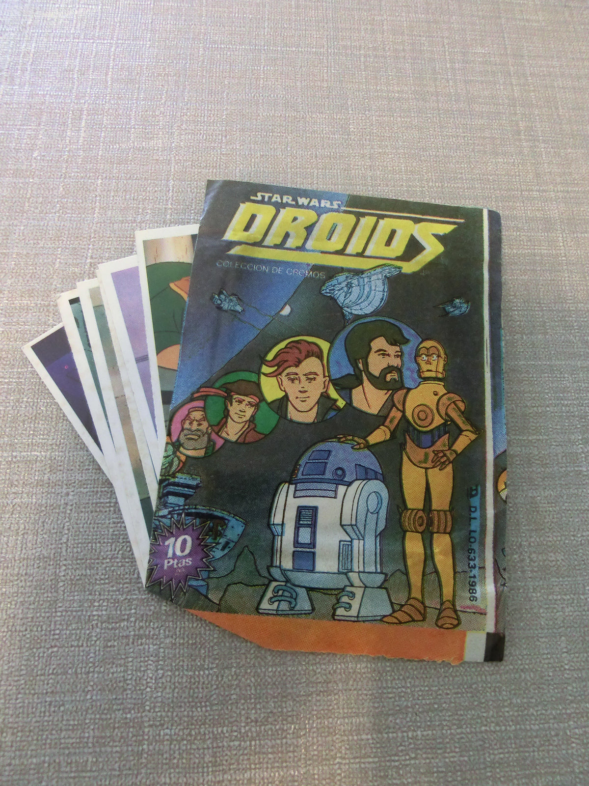 Droids - spanische Sammelkarten der Fa. Pacosa Dos Int.