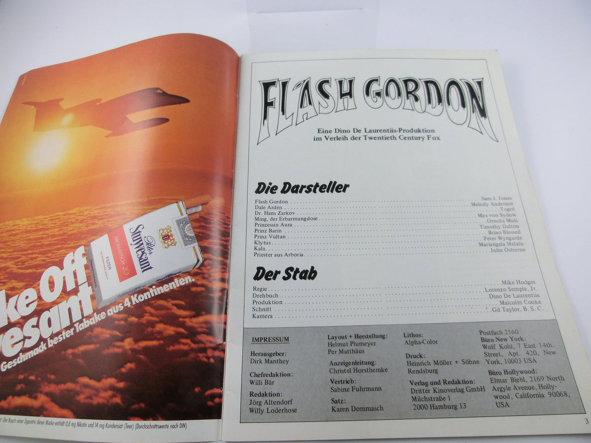 Flash Gordon - Heft zum Film ( Cinema Programm 1980 A4 Format, 32 Seiten
