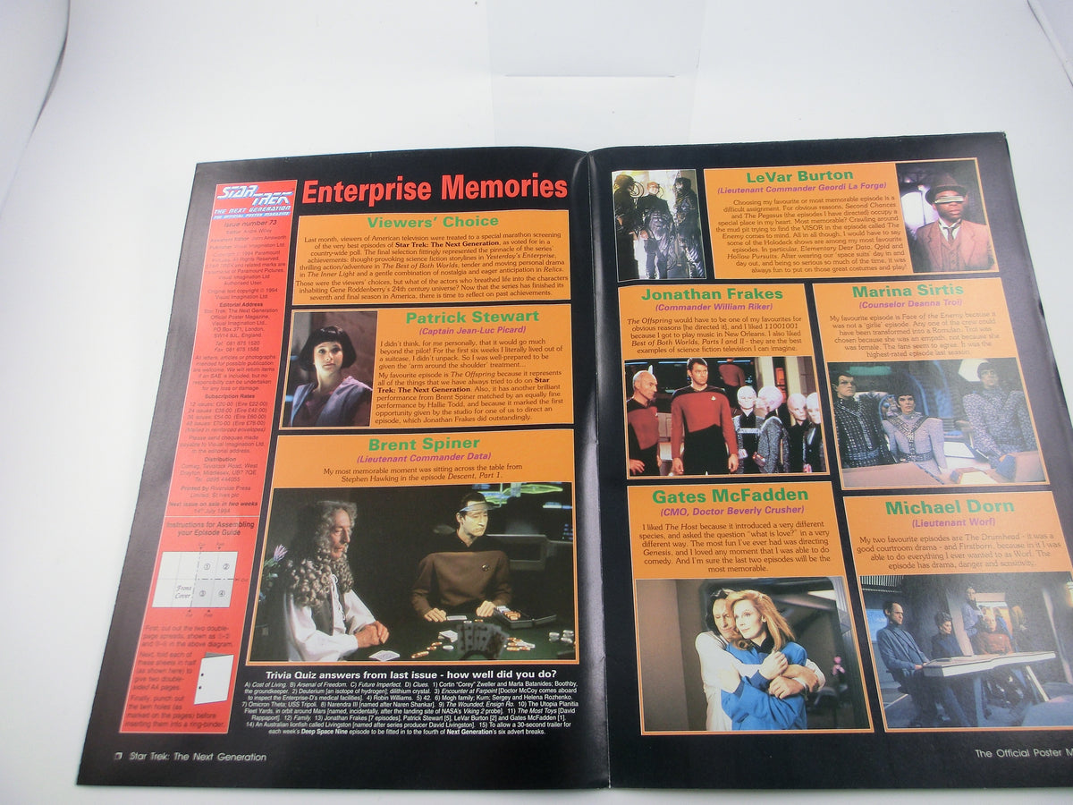 Next Generation off. Poster Magazine 73, GBritain, 1994, engl. 21 x 30cm