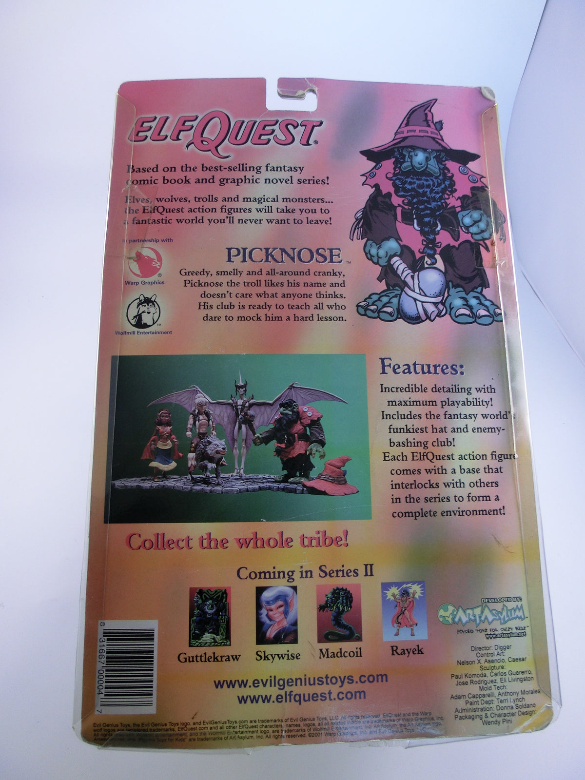 Elfquest Picknose Action Figur, 18 cm, ArtAsylum 2001 OVP