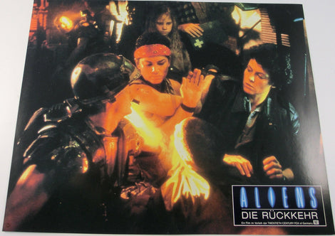 Aliens Aushangfoto, Vazquez Ripley deutsche Lobby Card 1986