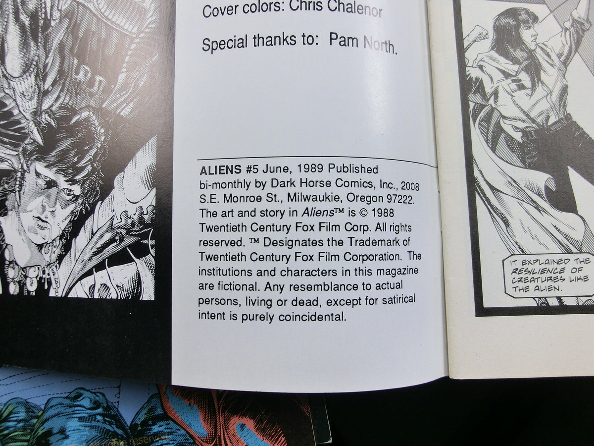 Aliens # 5 of 6 Dark Horse Comics 1989 , first printing, engl.