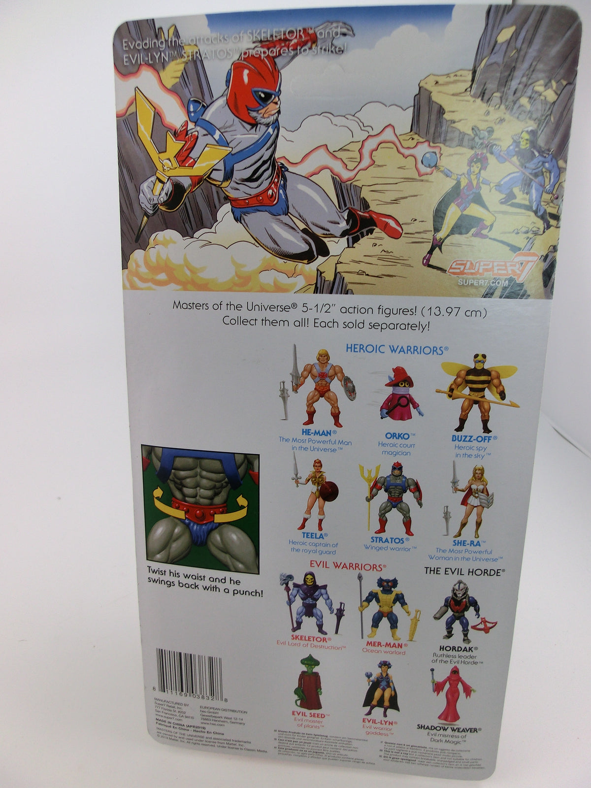 Masters of the Universe Super7 Vintage Coll. AFigur Stratos 15cm