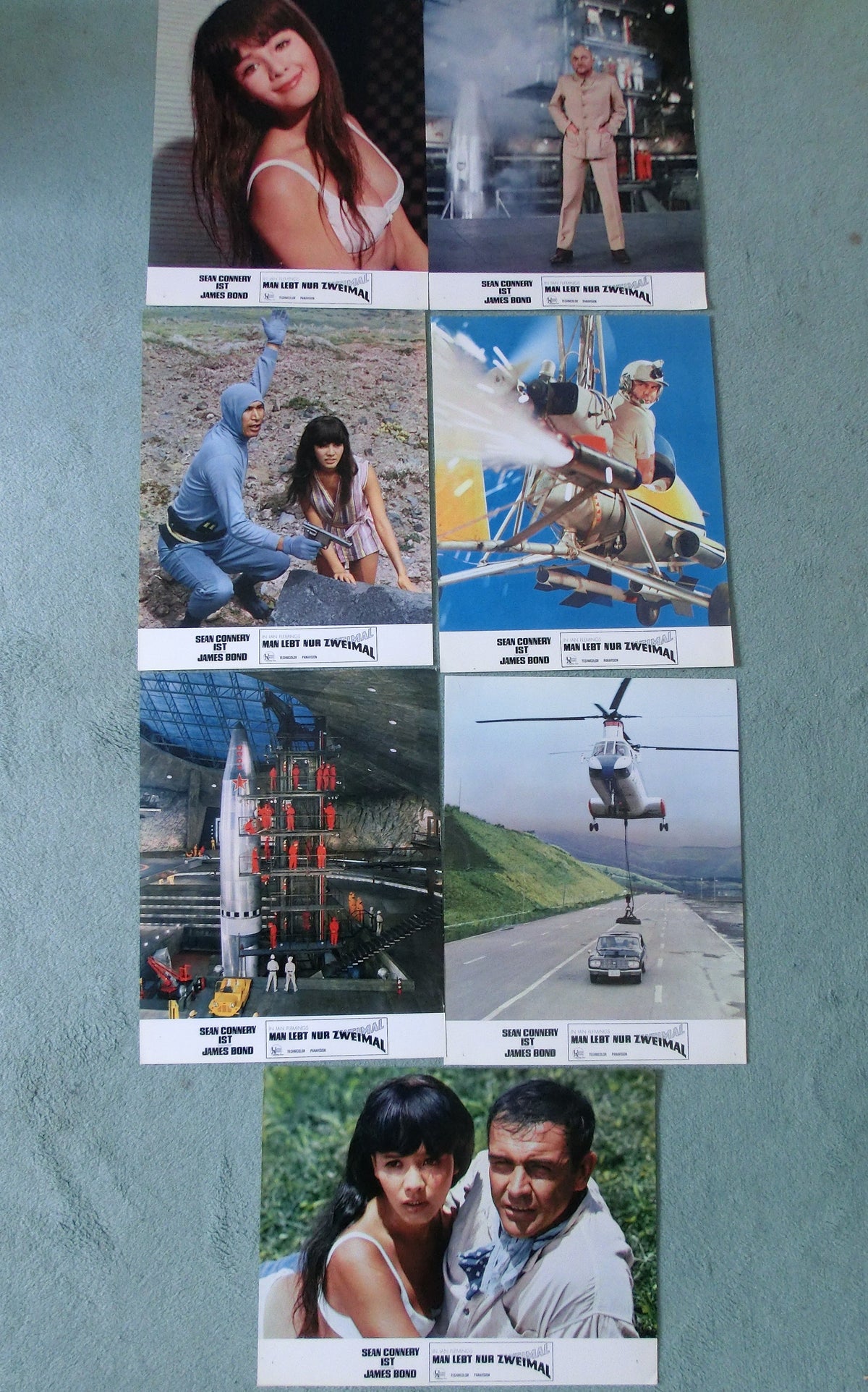 Man lebt nur zweimal / Sean Connery 007 James Bond 24 AHFotos Lobby Cards,