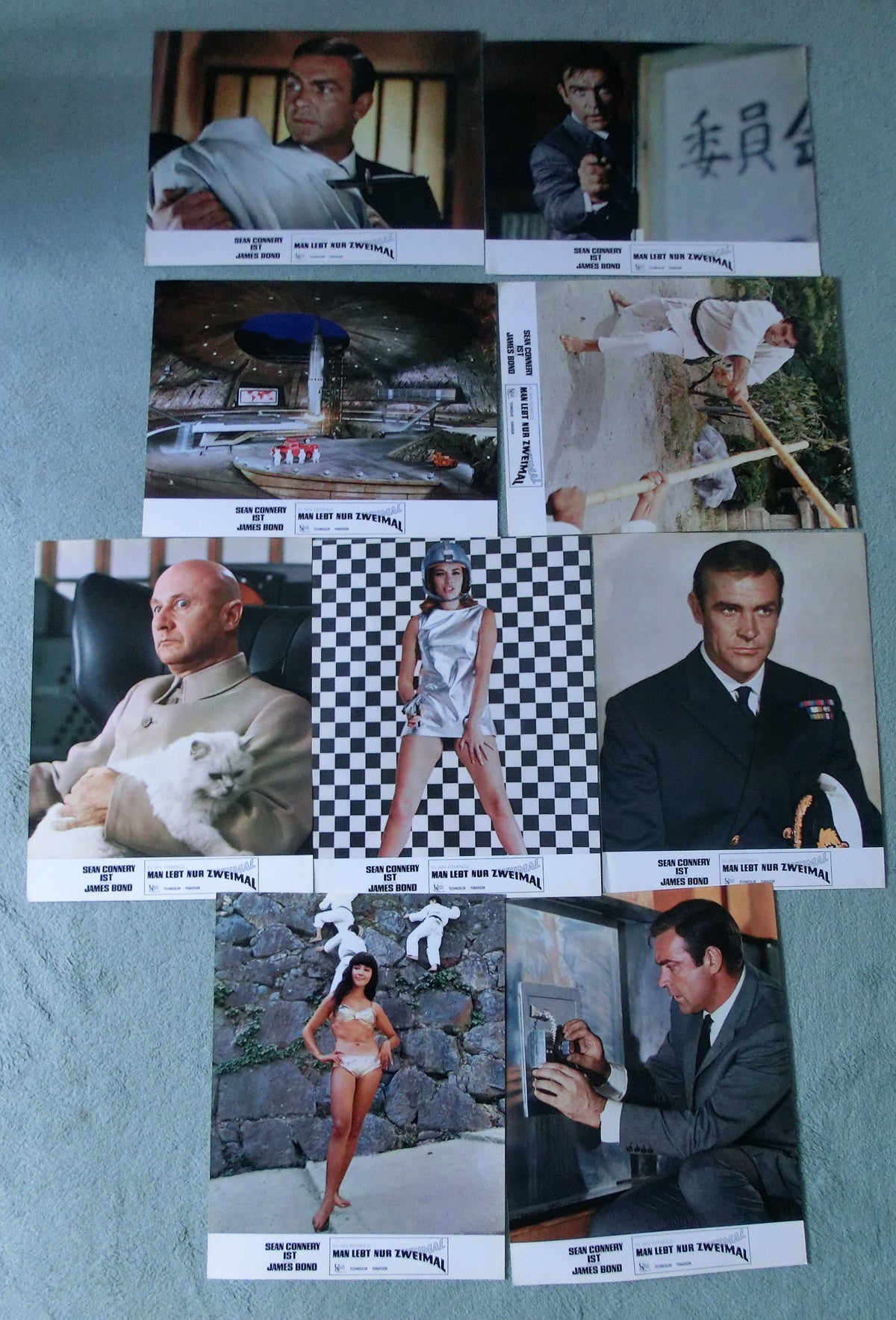 Man lebt nur zweimal / Sean Connery 007 James Bond 24 AHFotos Lobby Cards,