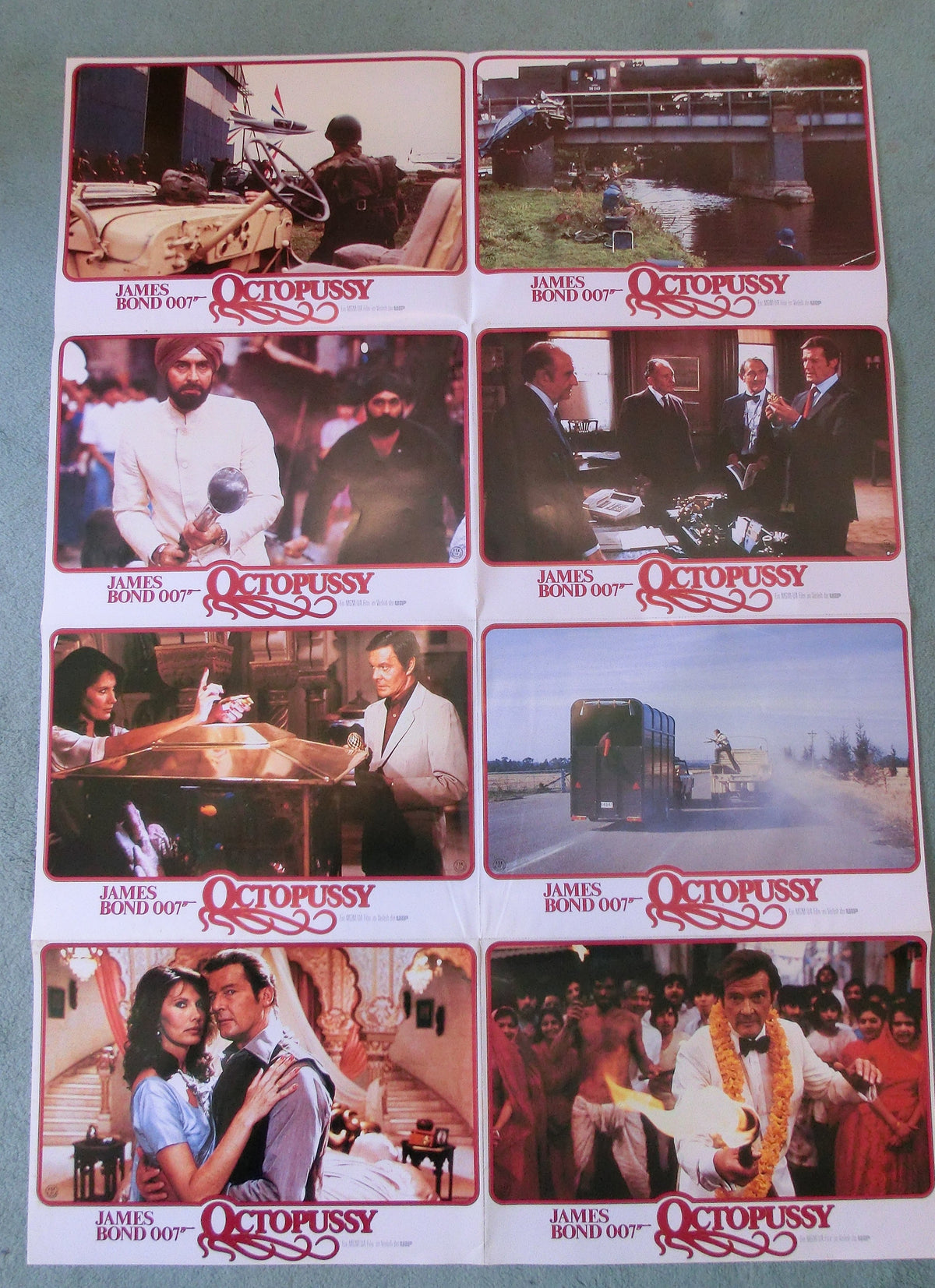 Octopussy / Roger Moore 007 James Bond 16 AHFotos Lobby Cards