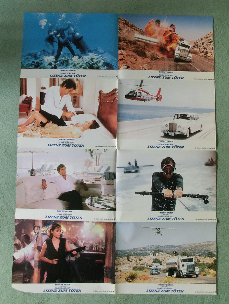 Lizenz zum Töten / Timothy Dalton 007 James Bond 8 AHFotos Lobby Cards –  Andere Welten