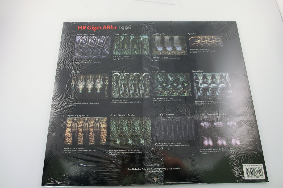 1996er Kalender: HR Giger ARh+ 3D Taschen Vlg