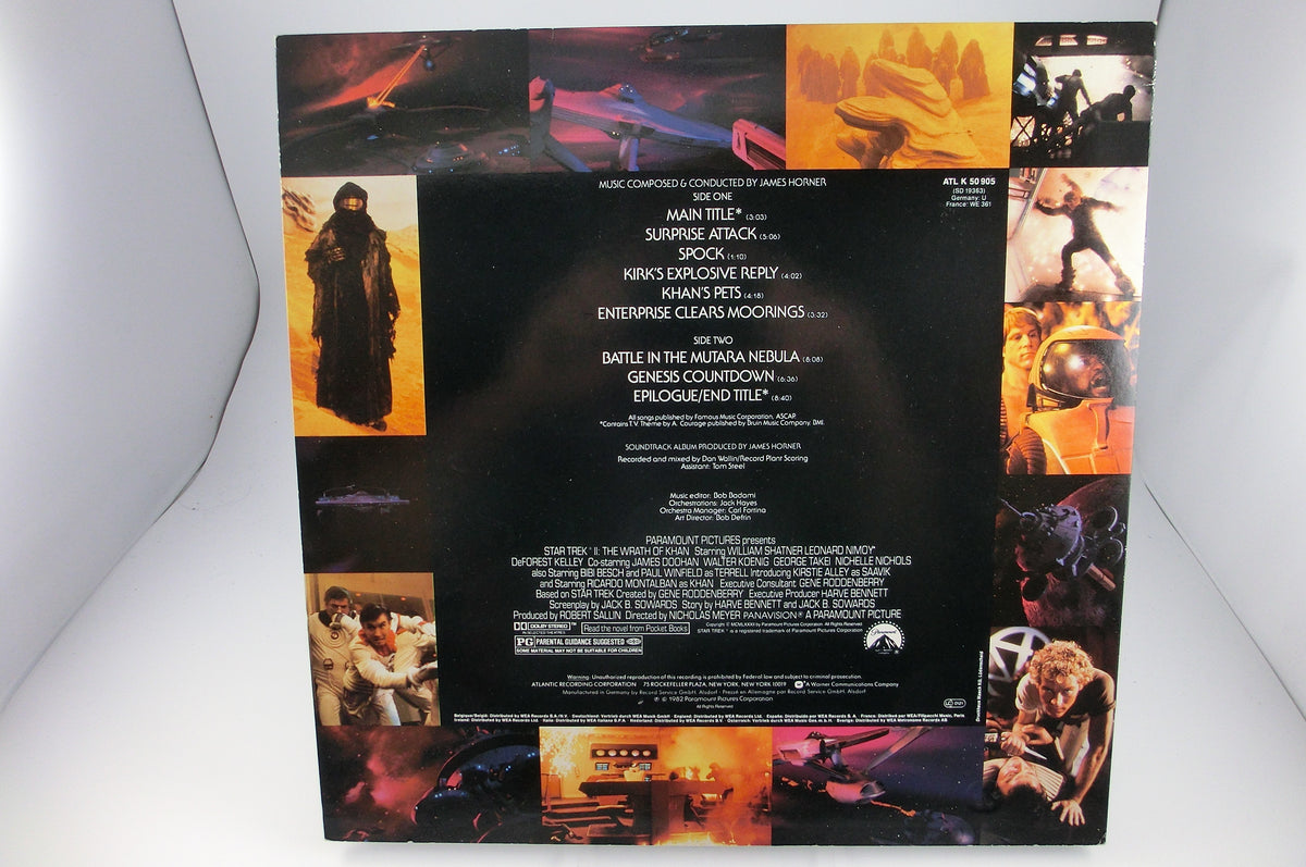 Star Trek II The Wrath of Khan - Soundtrack Vinyl LP , Atlantis 1982