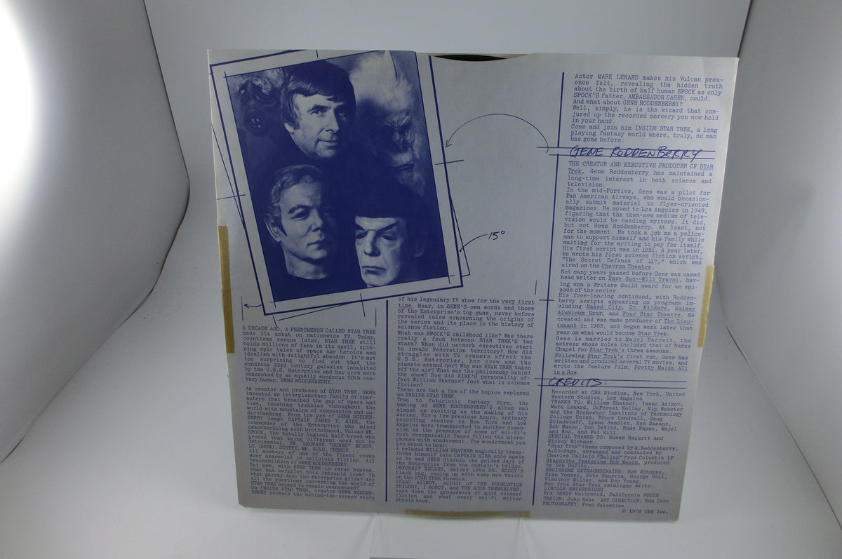 Inside Star Trek - Soundtrack Vinyl LP , CBS 1976 near mint!