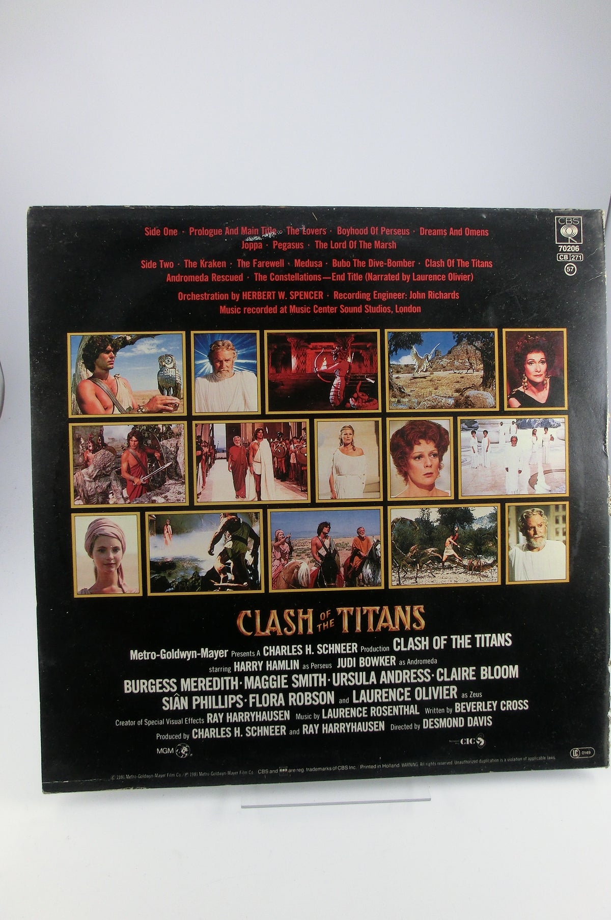 Clash of the Titans Soundtrack - LP , Schallplatte , Vinyl CBS 1981 near mint!