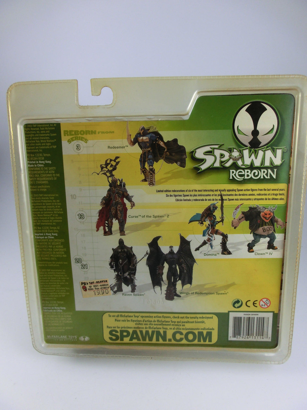 Spawn Raven Reborn 18 cm Action Figur McFarlane 2003
