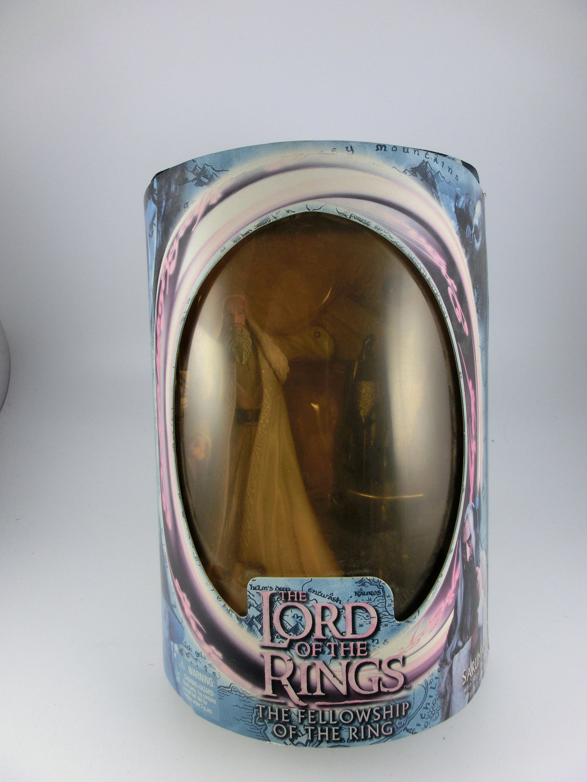Herr der Ringe Saruman with Palantir on Base Actionfigur Toy Biz