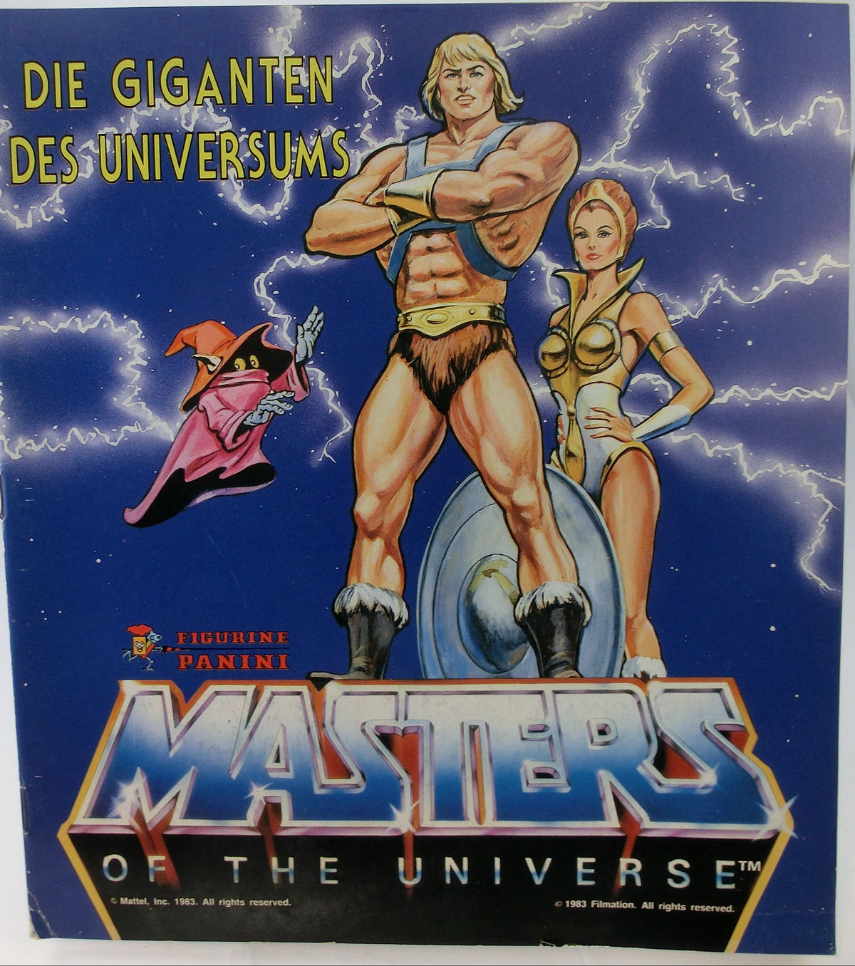 Sammelbilderalbum Masters of the Universe. Panini, nicht komplett