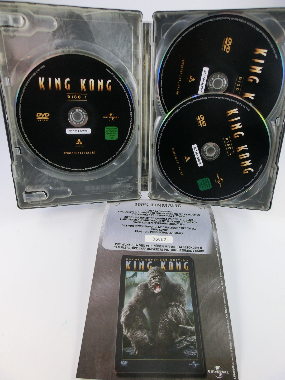 King Kong - DeLuxe Extended Edition , Steelbox