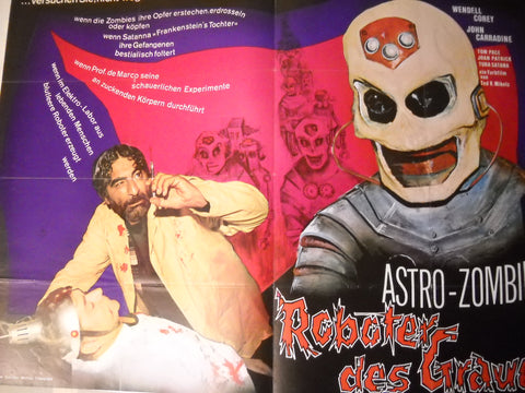 Astro Zombie - Roboter des Grauens Plakat A0