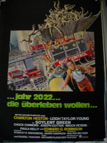 Jahr 2022 - die Überleben wollen ( Soylent Green ) Plakat A1