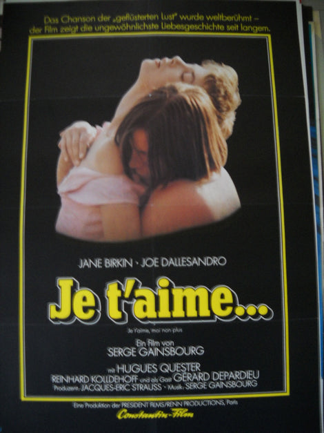 Je t'aime Plakat A1