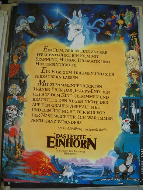 Das letzte Einhorn Plakat A1