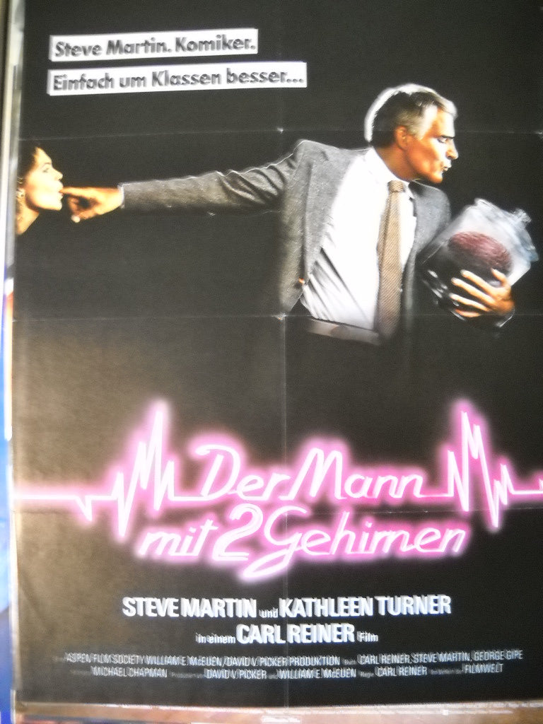 Der Mann mit 2 Gehirnen Plakat A1