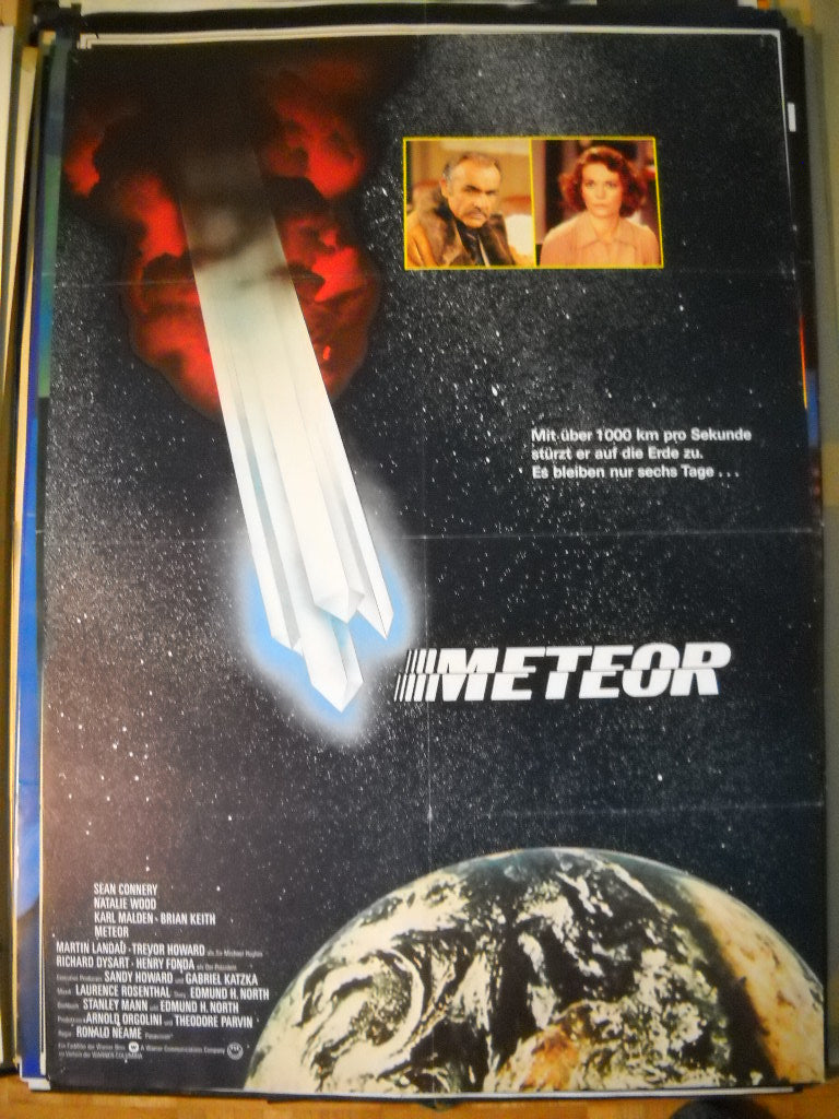 Meteor Plakat A1 Sean Connery , Natalie Wood