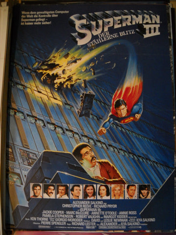 Superman 3, der stählerne Blitz - Originalplakat