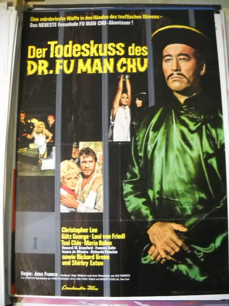 Der Todeskuss des Dr. Fu Man Chu - Plakat A1