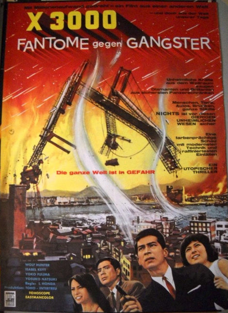 X 3000 Fantome gegen Gangster Plakat A1