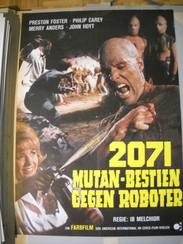 2071 Mutan-Bestien gegen Roboter Plakat A1