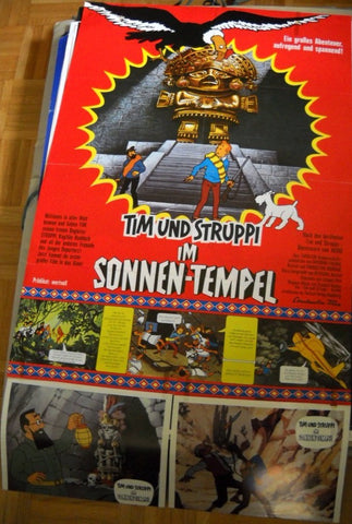 Tim und Struppi im Sonnen-Tempel Plakat A1