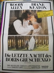 Die letzte Nacht des Boris Gruschenko Plakat A1